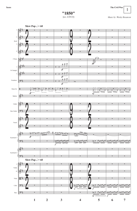 “1850 “(from the Civil War) - Score Only