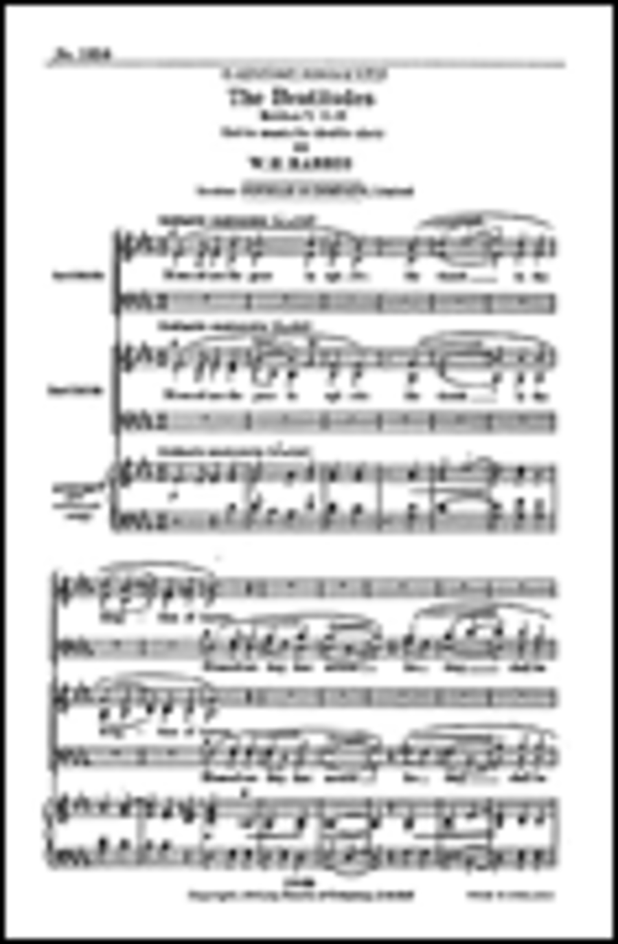 The Beatitudes The Beatitudes SSAATTBB scores gallery preview page 1