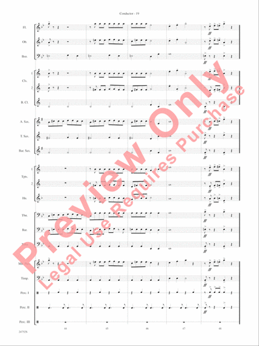 Charlie and the Chocolate Factory, Suite from Concert Band scores gallery preview page 22