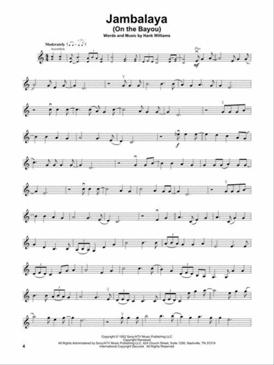 Cajun & Zydeco Songs Violin scores gallery preview page 5
