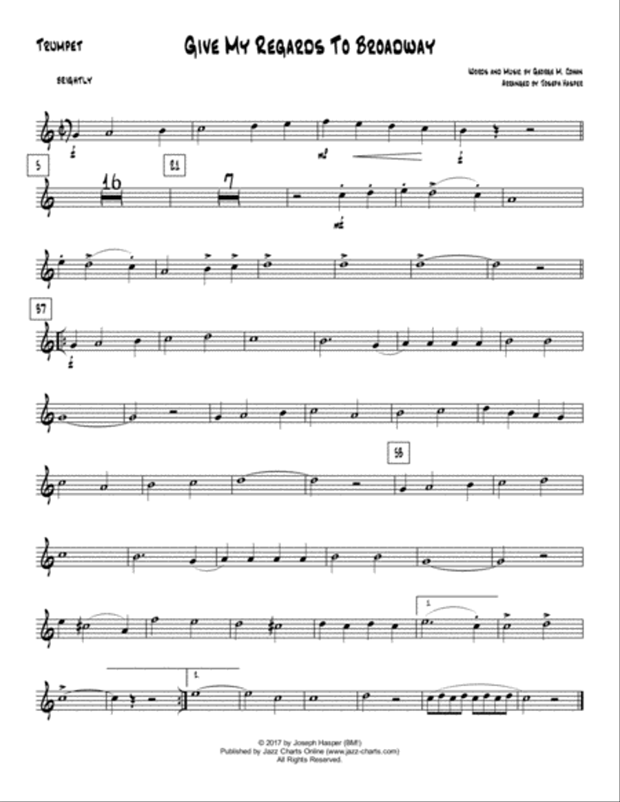 Give My Regards To Broadway (Jazz Combo) Jazz Ensemble scores gallery preview page 3
