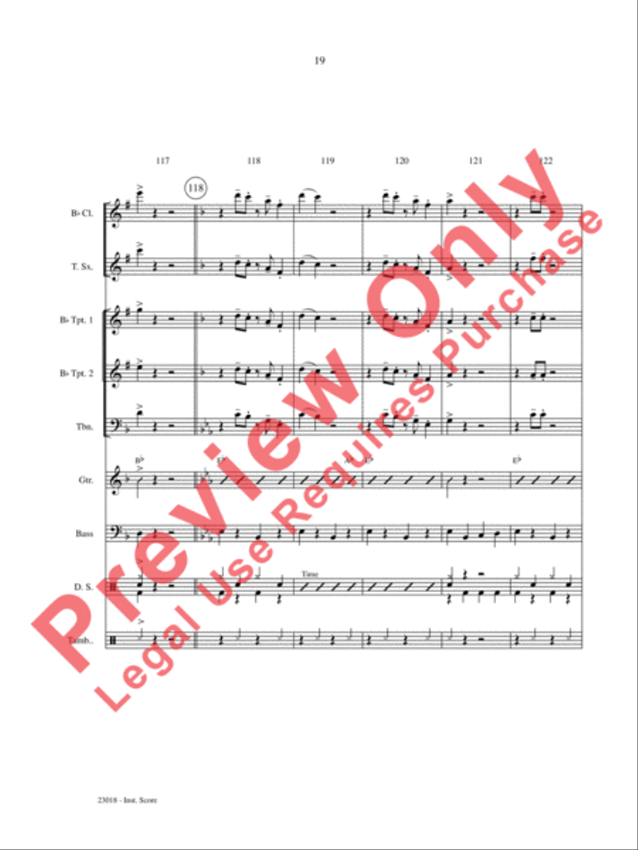 Swing Low, Sing Low Choir scores gallery preview page 20