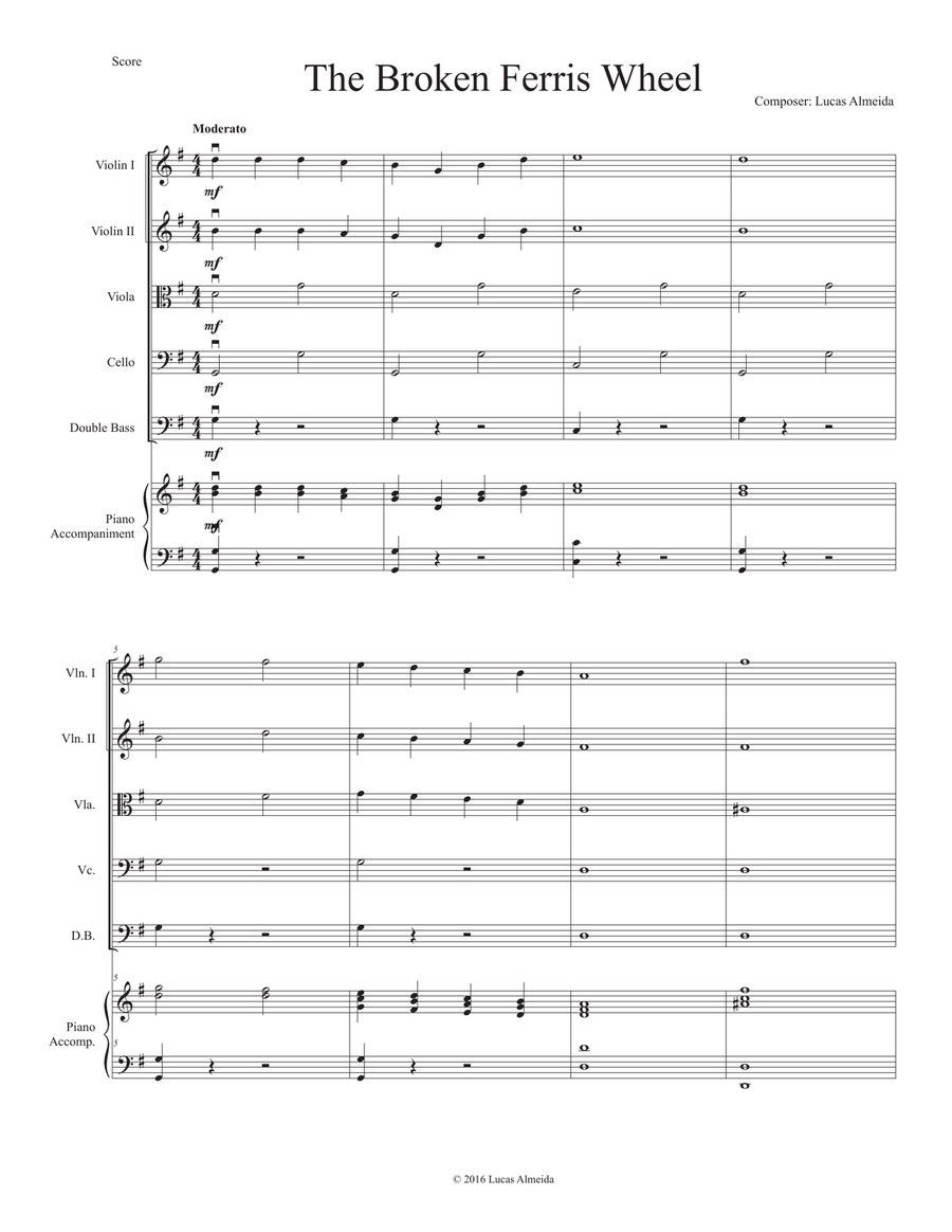The Broken Ferris Wheel The Broken Ferris Wheel String Orchestra scores gallery preview page 3