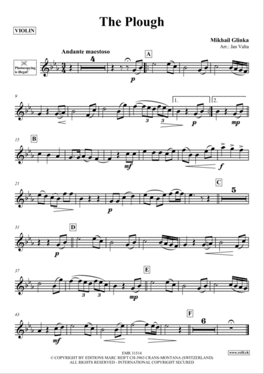 The Plough Violin Solo scores gallery preview page 2