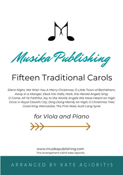 Fifteen Traditional Carols for Viola and Piano image number null