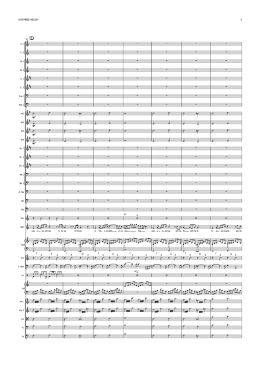Unchained Melody Unchained Melody Full Orchestra scores gallery preview page 5