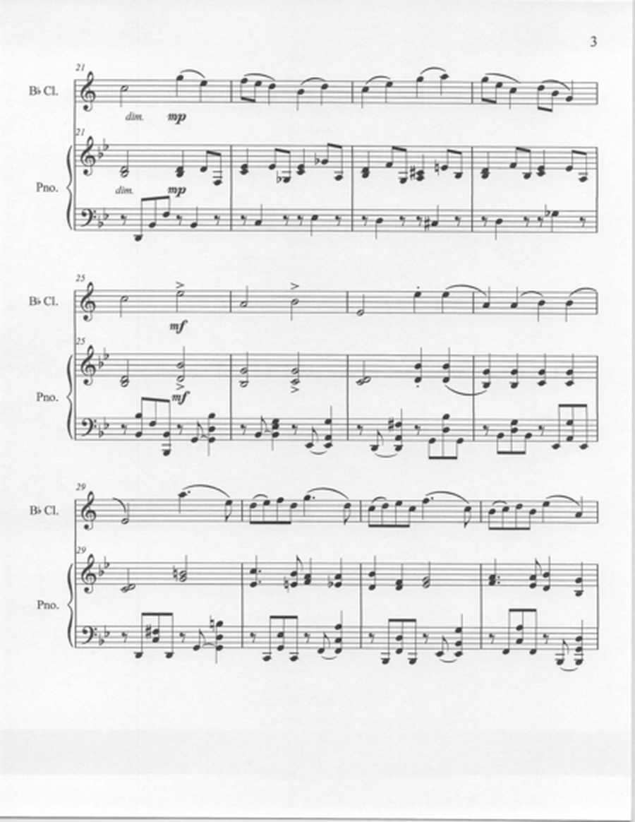 "Gavotte" by Nikolai Myaskovsky for Clarinet and Piano