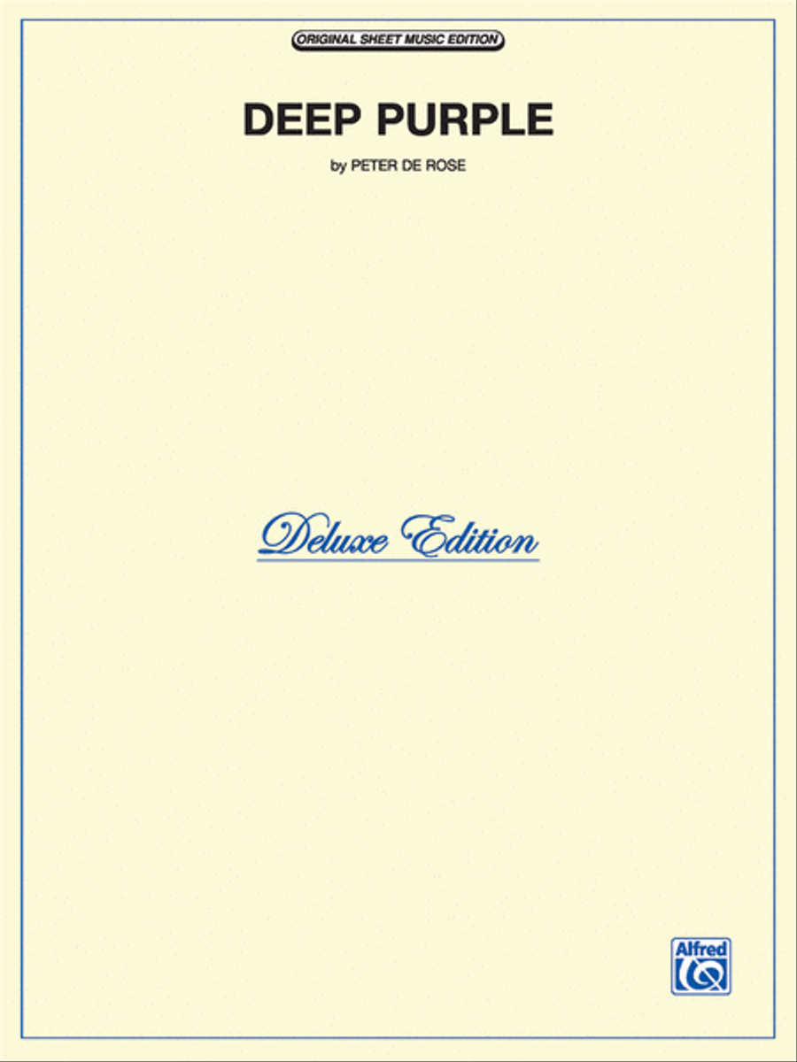 Deep Purple by Peter De Rose Small Ensemble - Sheet Music