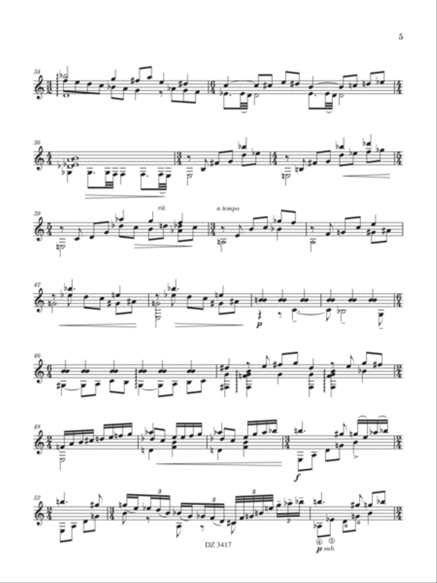 The Book of John Classical Guitar scores gallery preview page 5