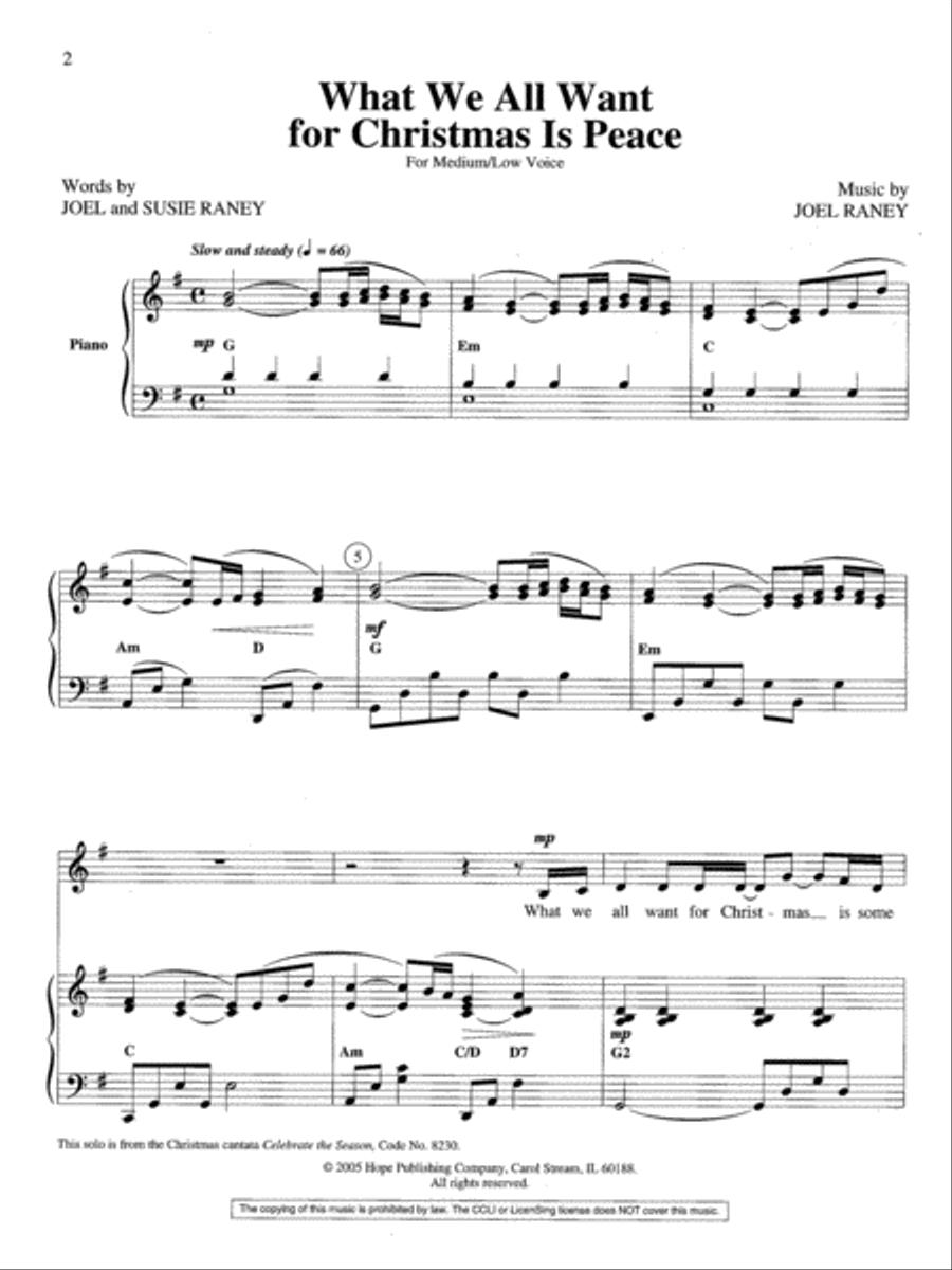 What We All Want for Christmas Medium Voice scores gallery preview page 2