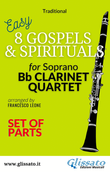8 Gospels & Spirituals for Clarinet quartet (parts) image number null