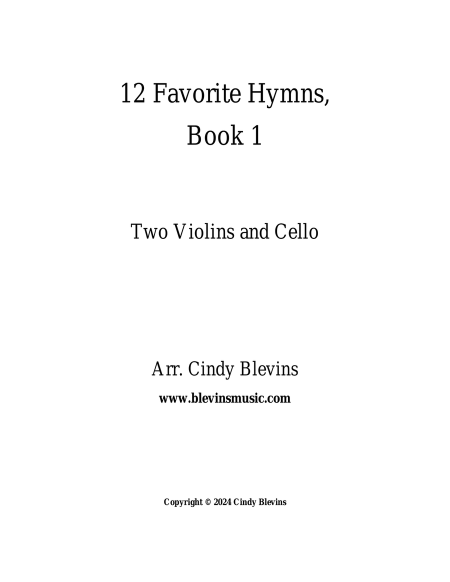 12 Favorite Hymns, Book 1, for Two Violins and Cello String Trio scores gallery preview page 6