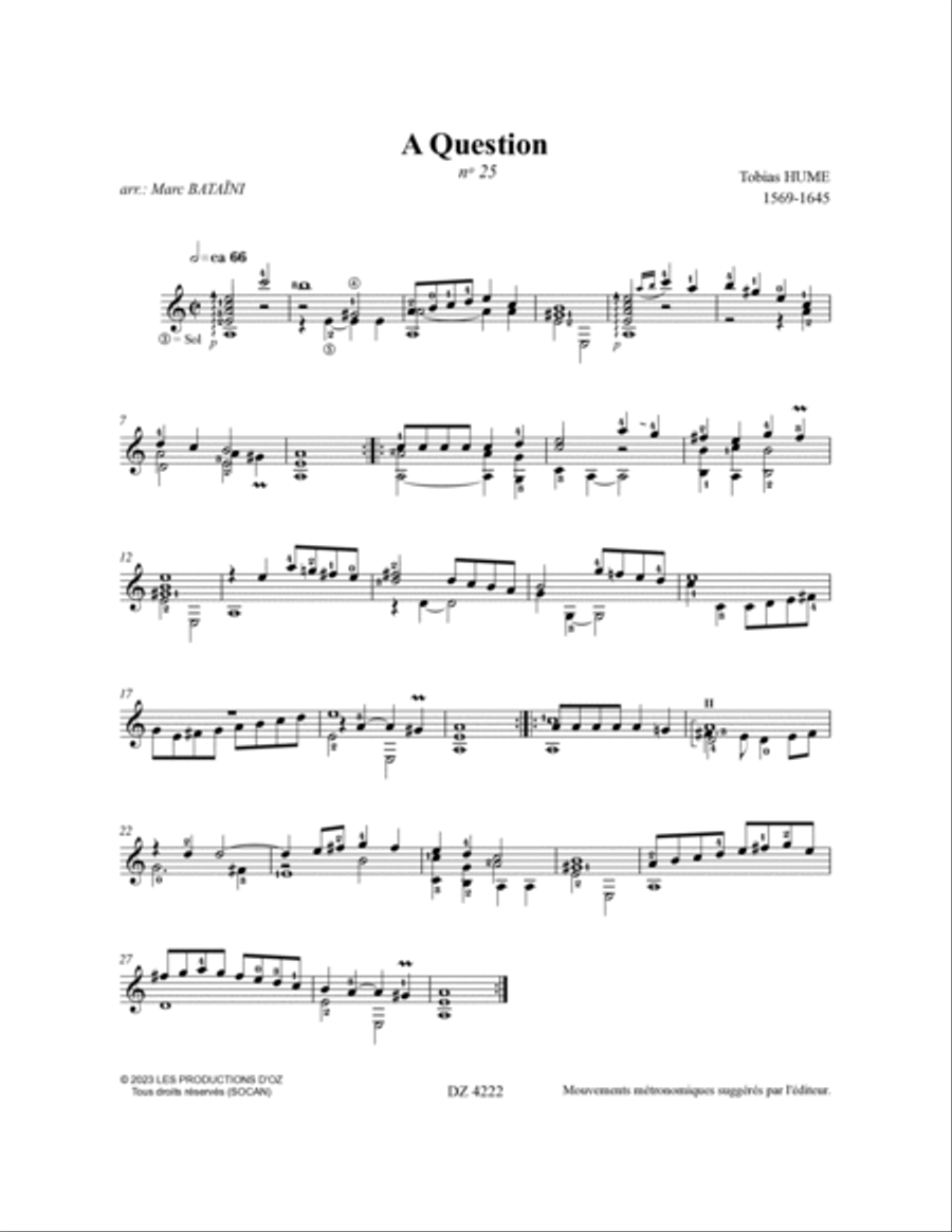 The First Part of Ayres, vol. 2 Classical Guitar scores gallery preview page 4