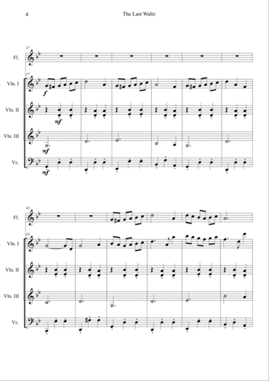 The Last Waltz (Oldboy OST) Flute scores gallery preview page 4