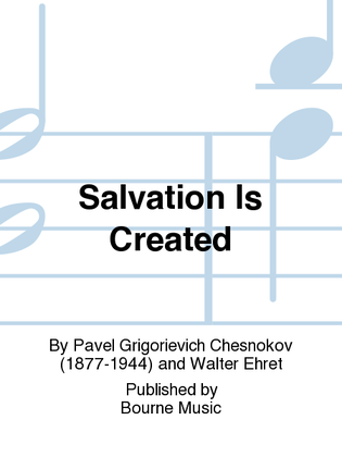 Book cover for Salvation Is Created
