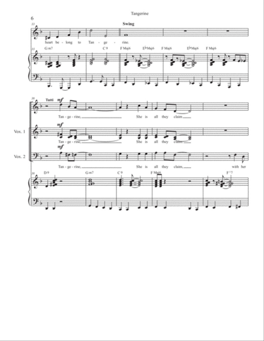 Tangerine 3-Part scores gallery preview page 6