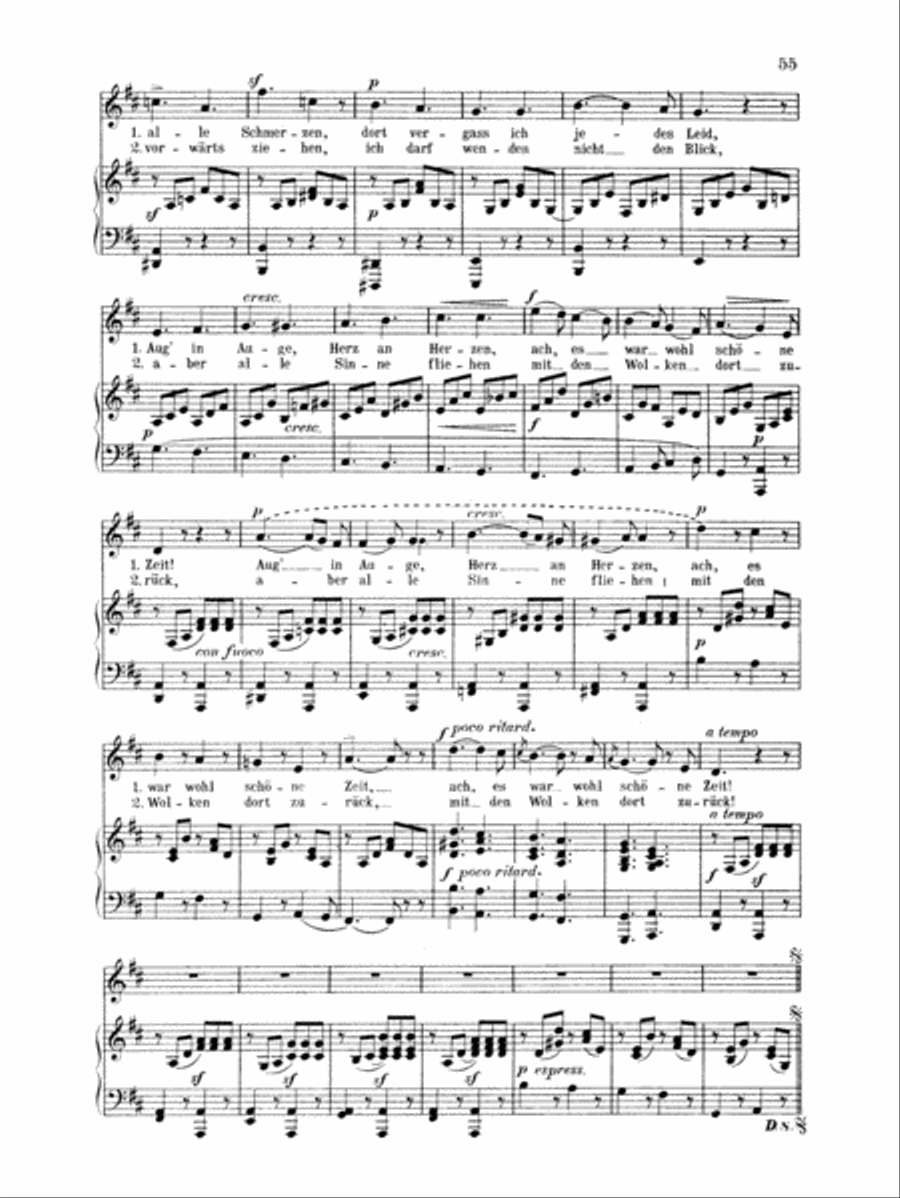 Mendelssohn: 79 Songs, Medium Voice (German) Medium Voice scores gallery preview page 2