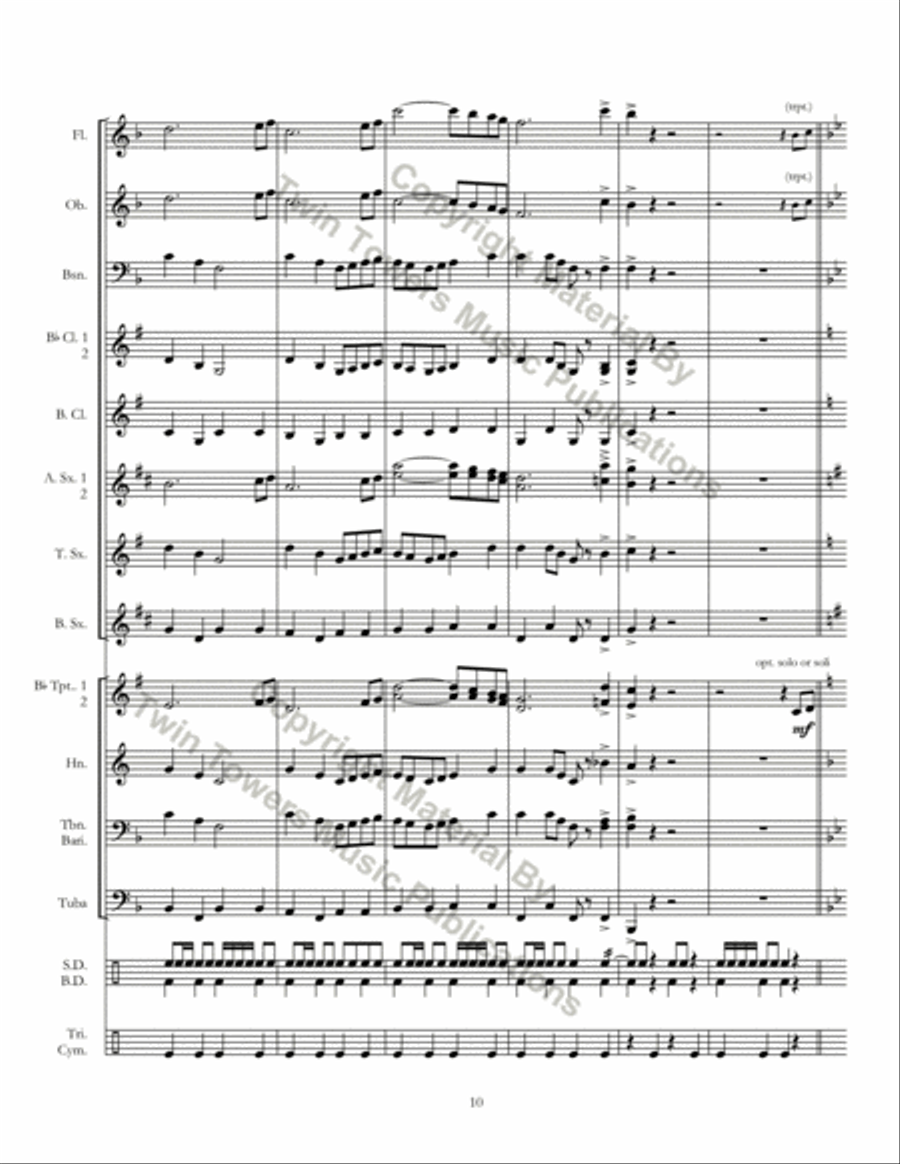 Indian Hills Concert Band scores gallery preview page 11