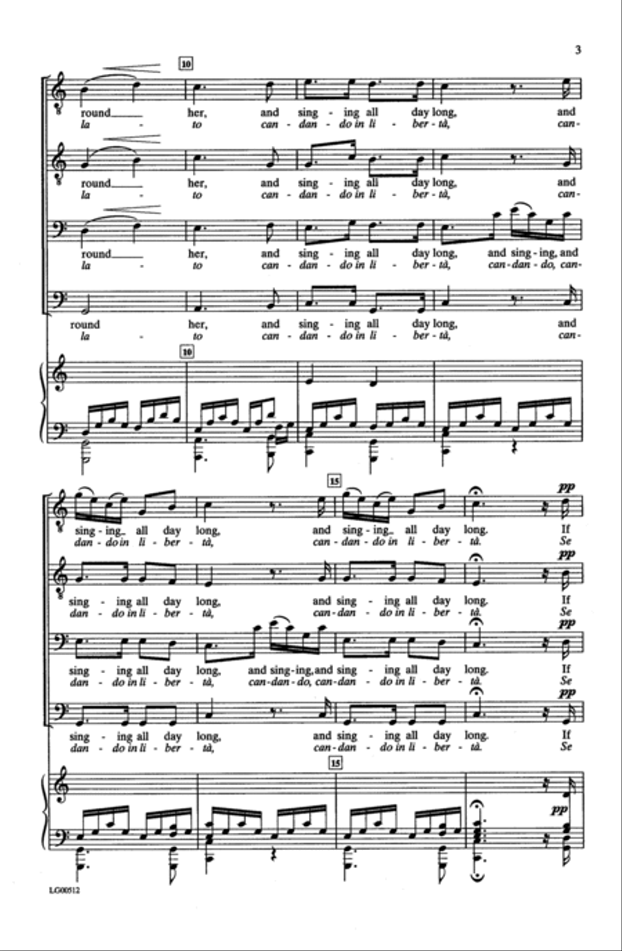 La Pastorella La Pastorella Men's Choir scores gallery preview page 10
