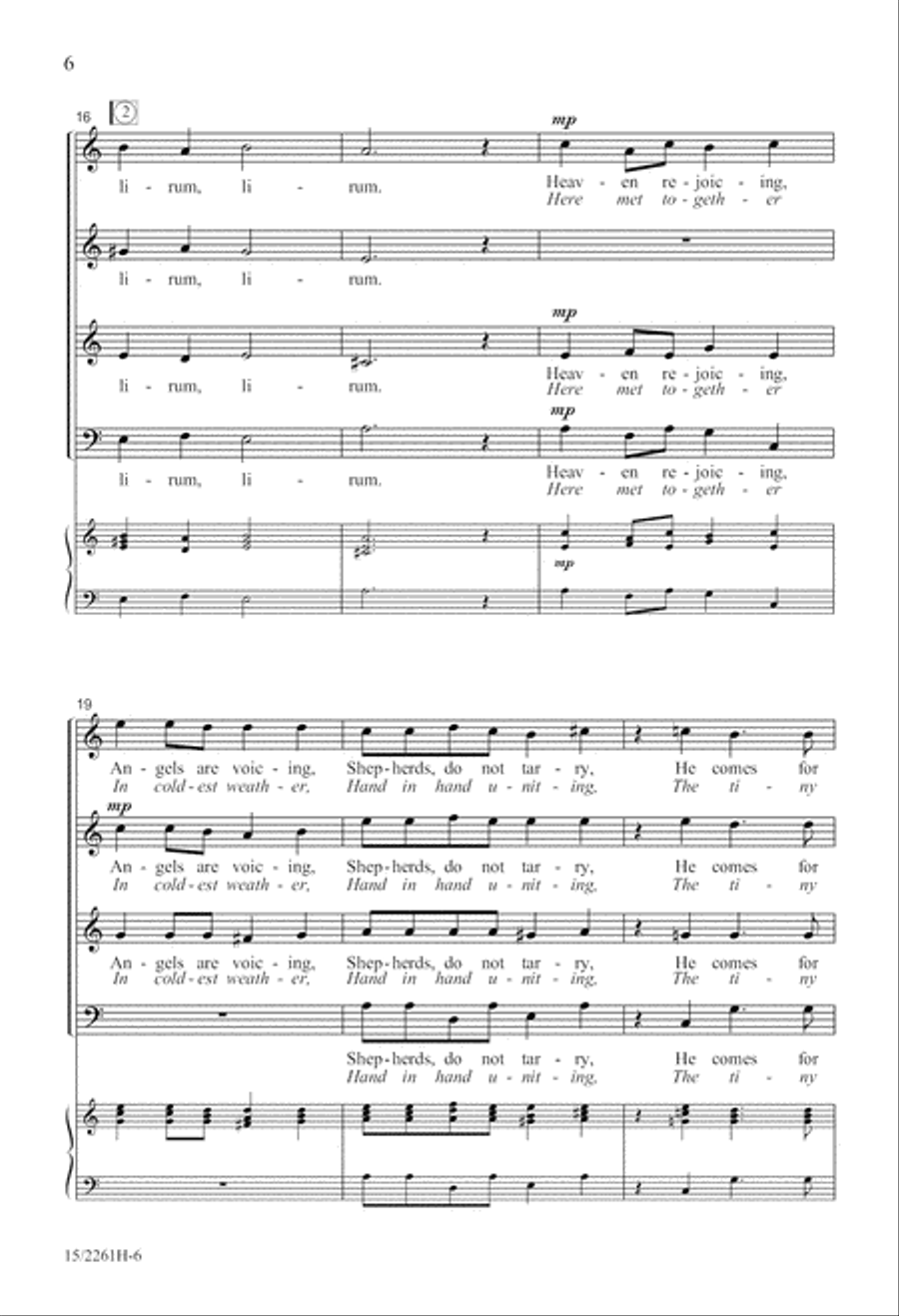 Lirum Lirum A Cappella scores gallery preview page 7