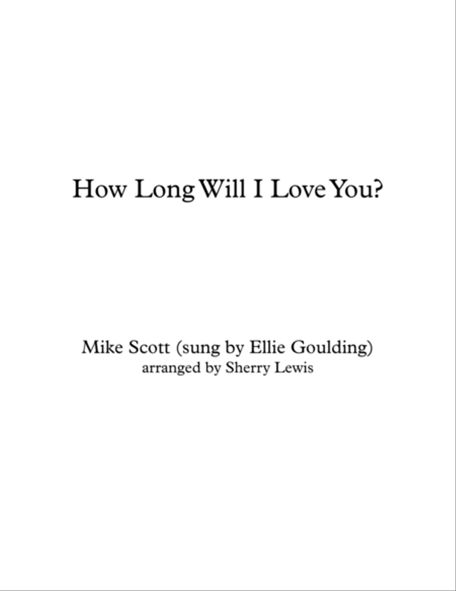 How Long Will I Love You Violin Solo scores gallery preview page 2