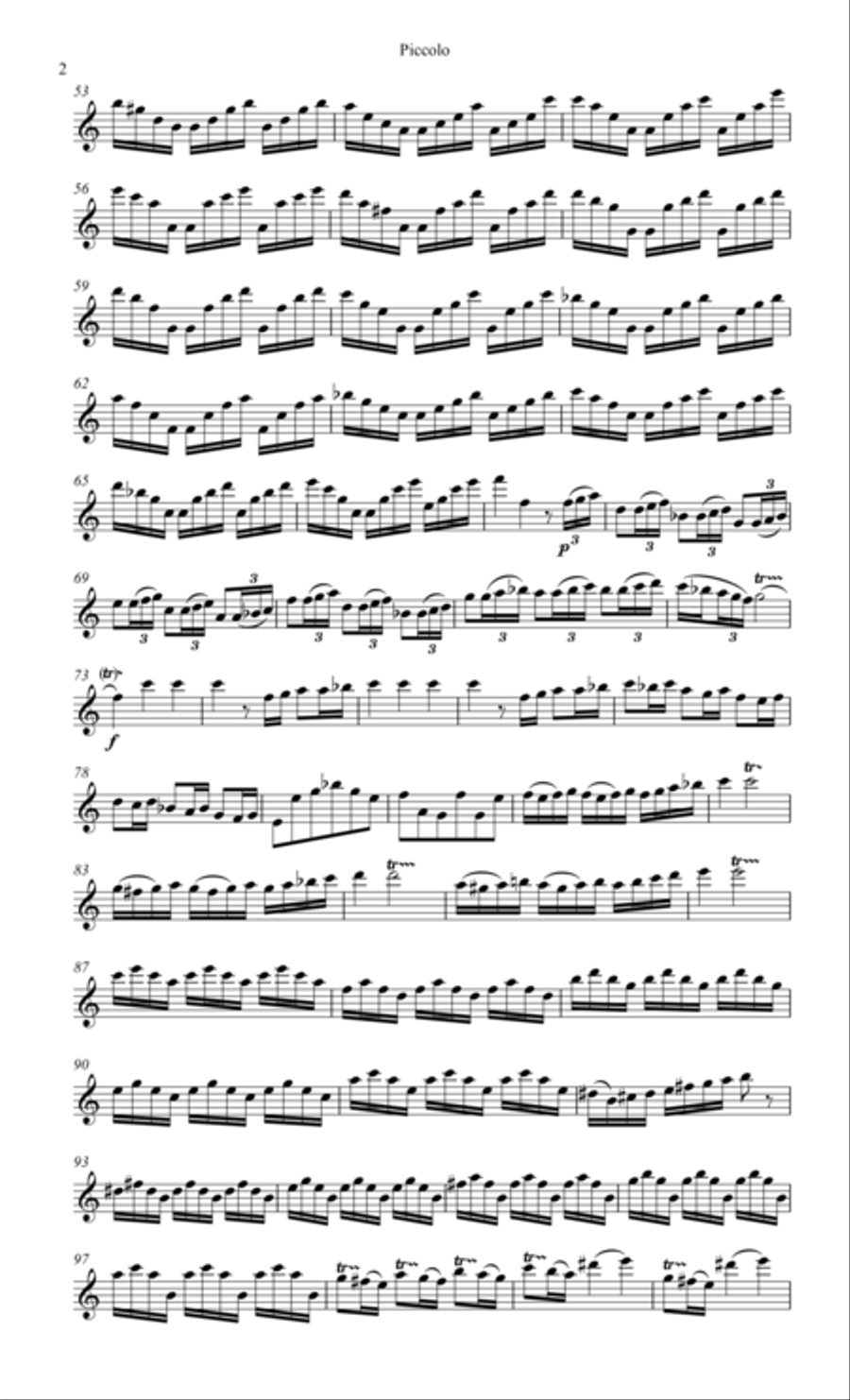 Vivaldi, Concerto for piccolo & strings String Orchestra scores gallery preview page 3
