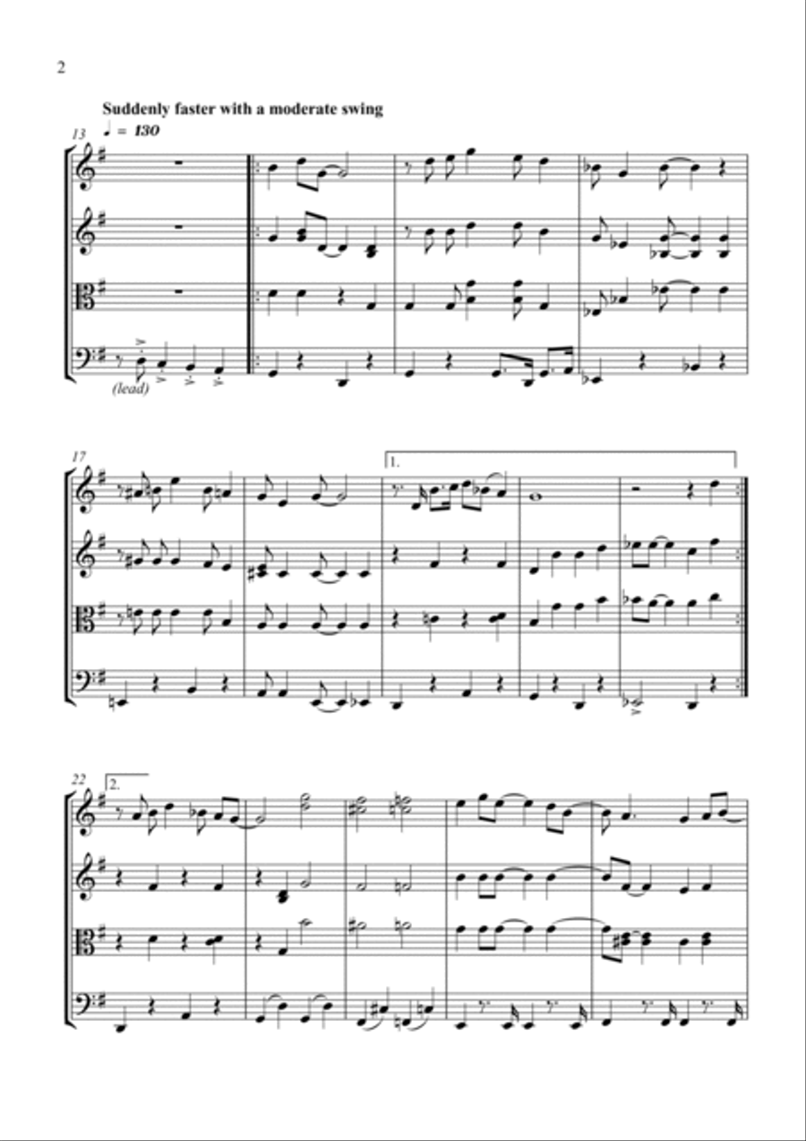 Honey Pie String Quartet scores gallery preview page 2