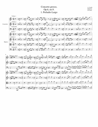 Concerto grosso, Op.6, no.9 (Original)