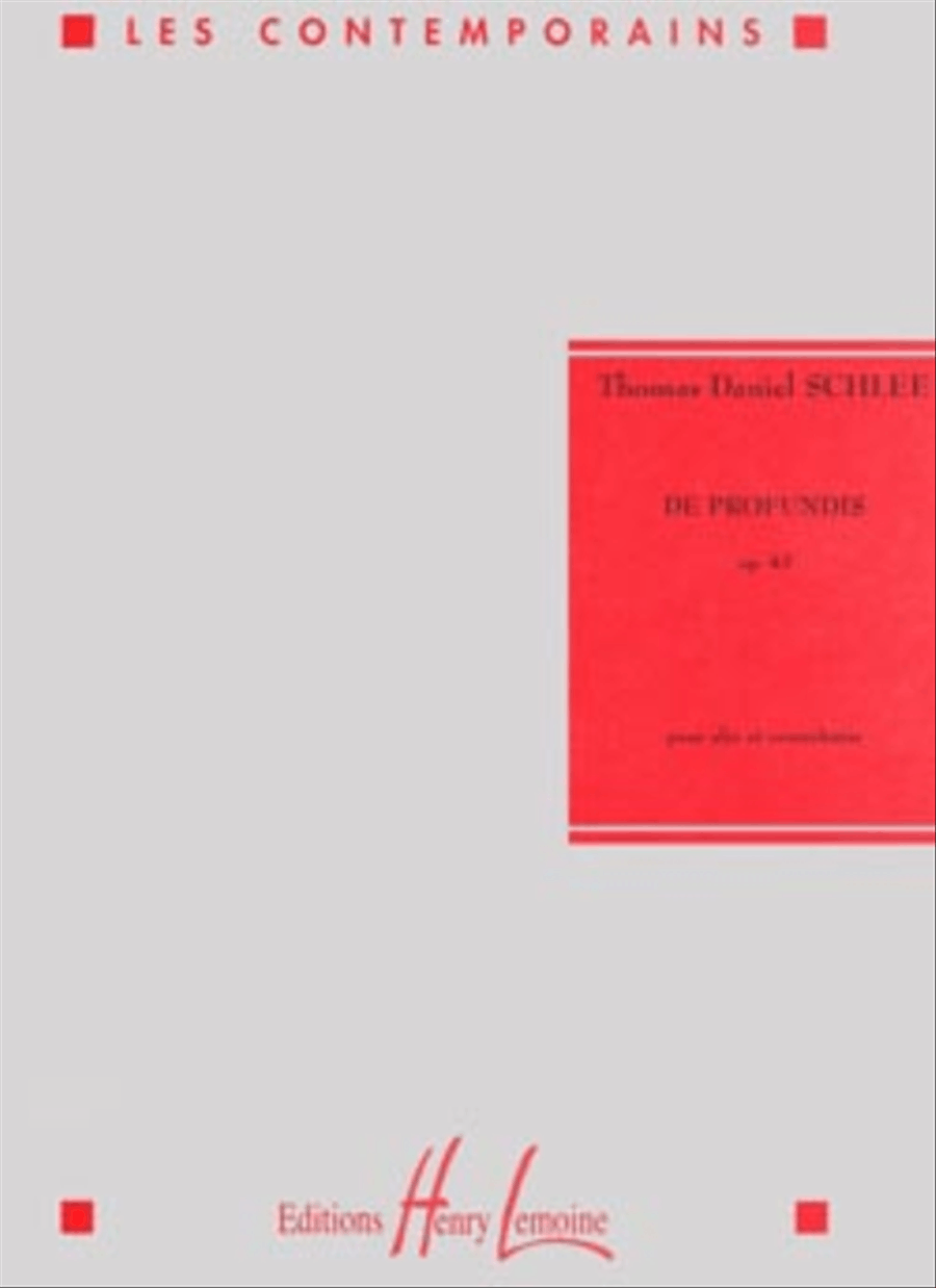 De Profundis Op. 43 Double Bass scores gallery preview page 1