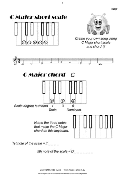 Brag Tag This Early Beginner Scale & Chord Book