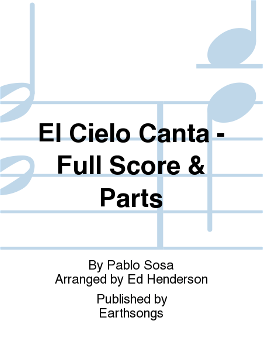 el cielo canta full score & parts Cello scores gallery preview page 1
