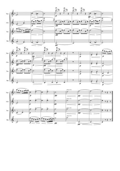 Peer Gynt Suite for Saxophone Quartet (SATB) image number null