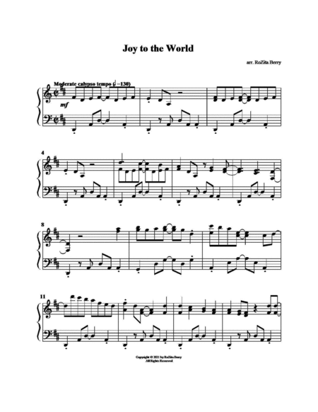 Joy to the World--Piano Solo image number null