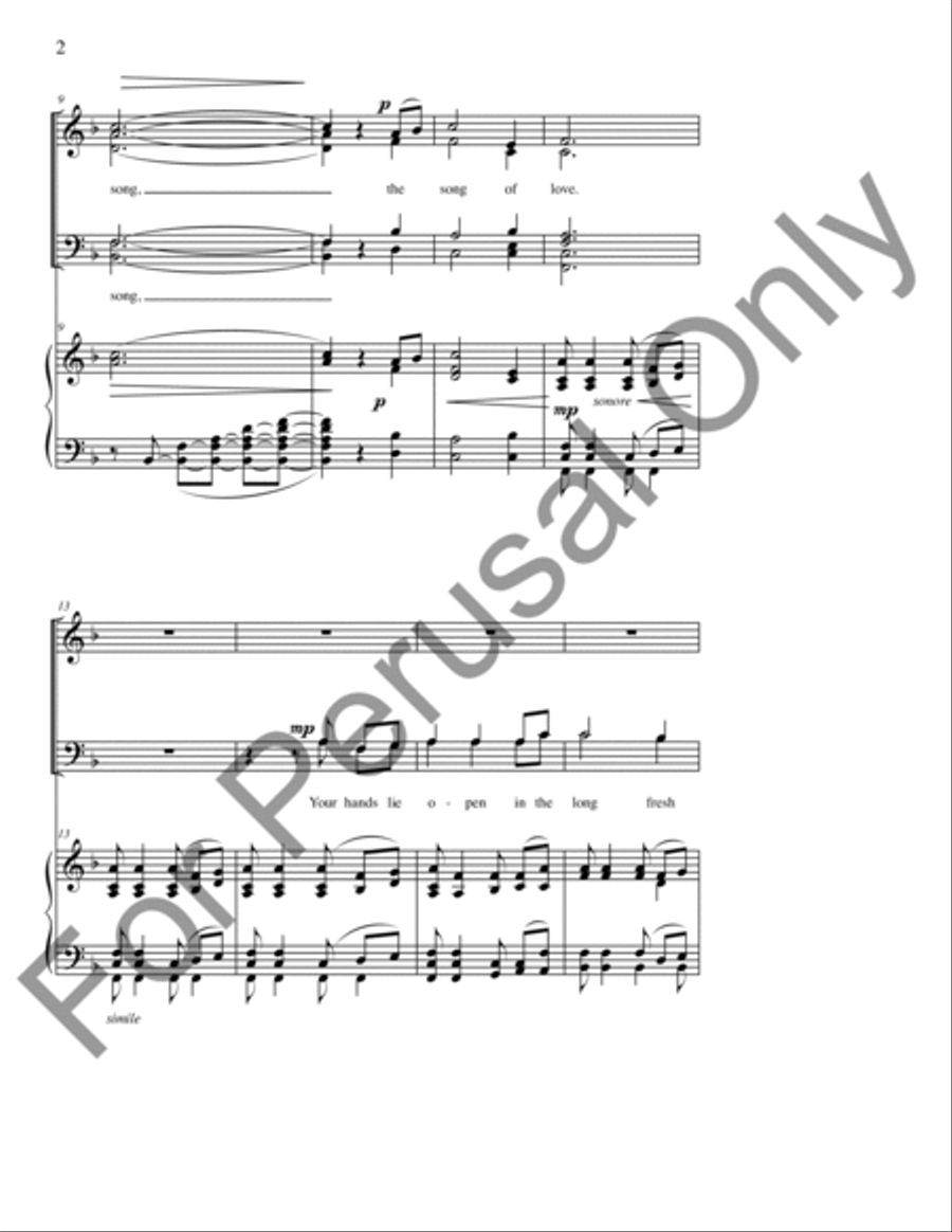 Silent Noon Silent Noon 4-Part scores gallery preview page 3
