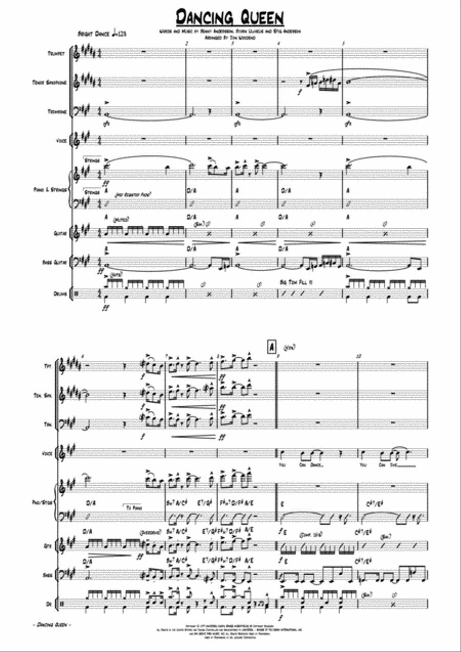 Dancing Queen Dancing Queen Jazz Ensemble scores gallery preview page 6