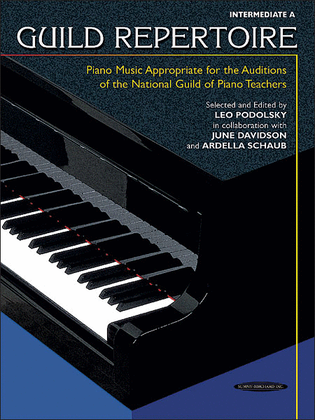 Book cover for Guild Repertoire - Intermediate A