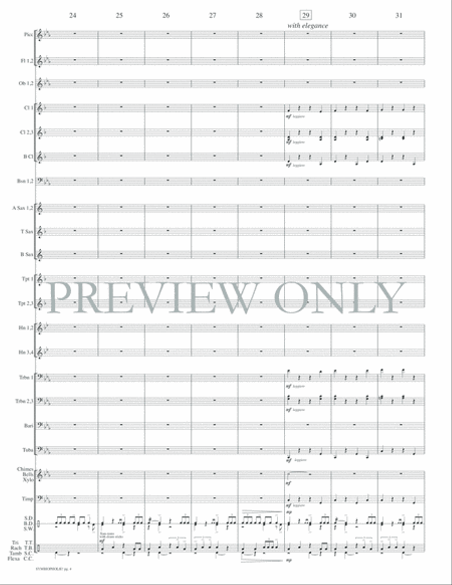 Symbiopholie! Concert Band scores gallery preview page 7