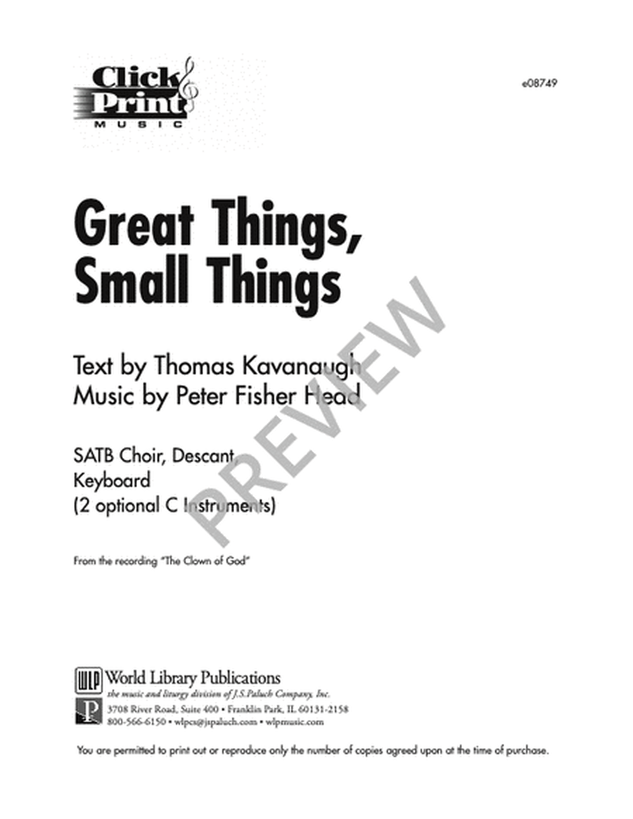Great Things Small Things image number null