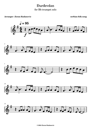 Đurđevdan - Djurdjevdan - Ederlezi - for Bb trumpet solo