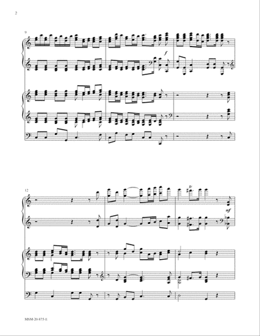 Psalm 19: The Heavens Declare Organ scores gallery preview page 2