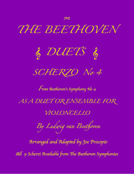 THE BEETHOVEN DUETS FOR CELLO SCHERZO NO 4 image number null