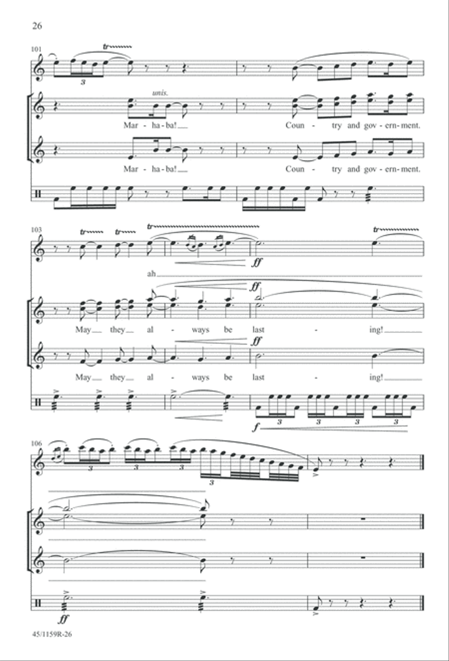 The Day of Hope - Choral/Full Score SSAA scores gallery preview page 26