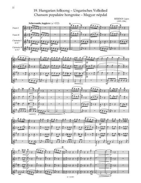 Quartette für Holzbläser - Quartets for Woodwinds