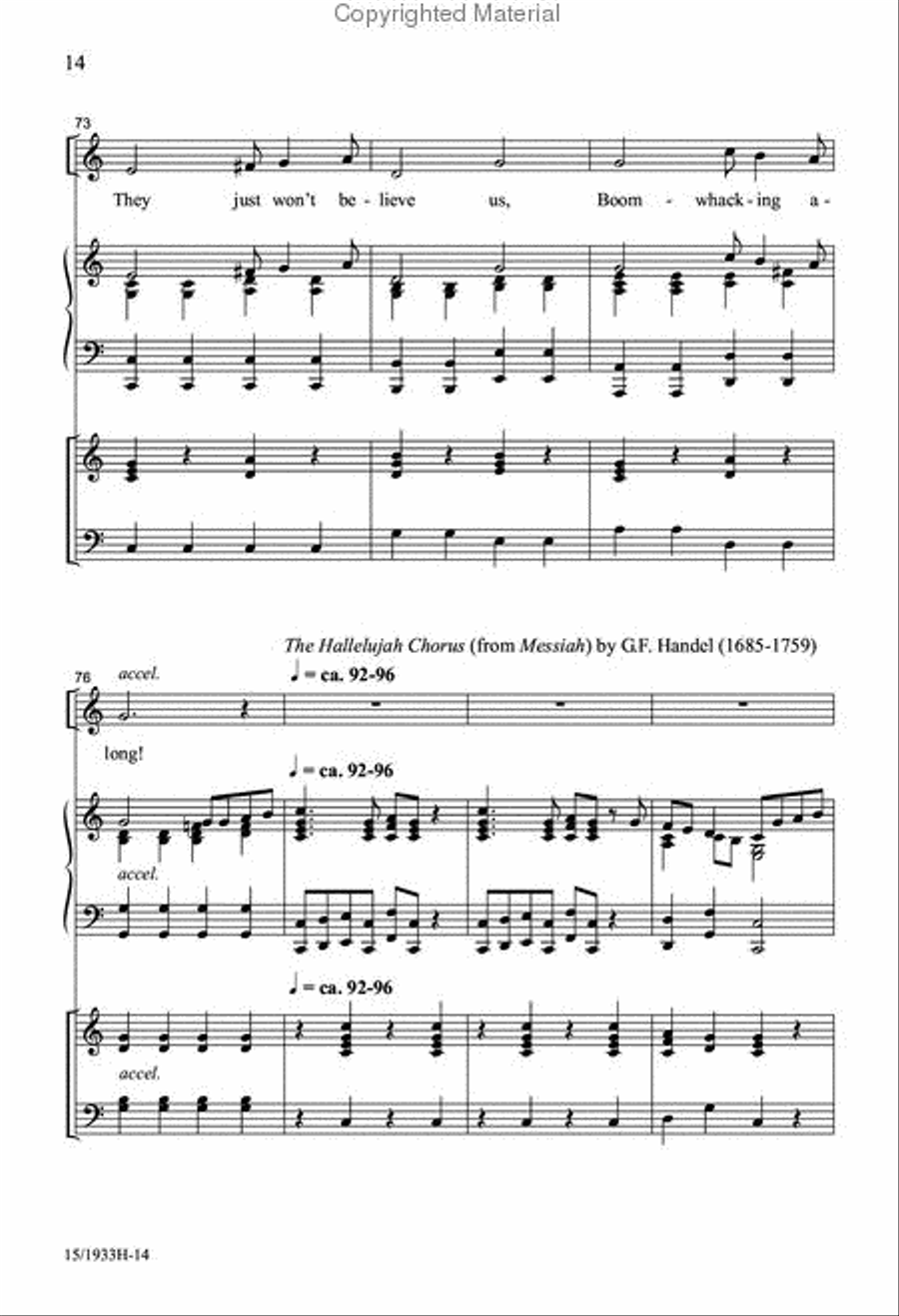 Classical Boomwhackers Unison Choir scores gallery preview page 14