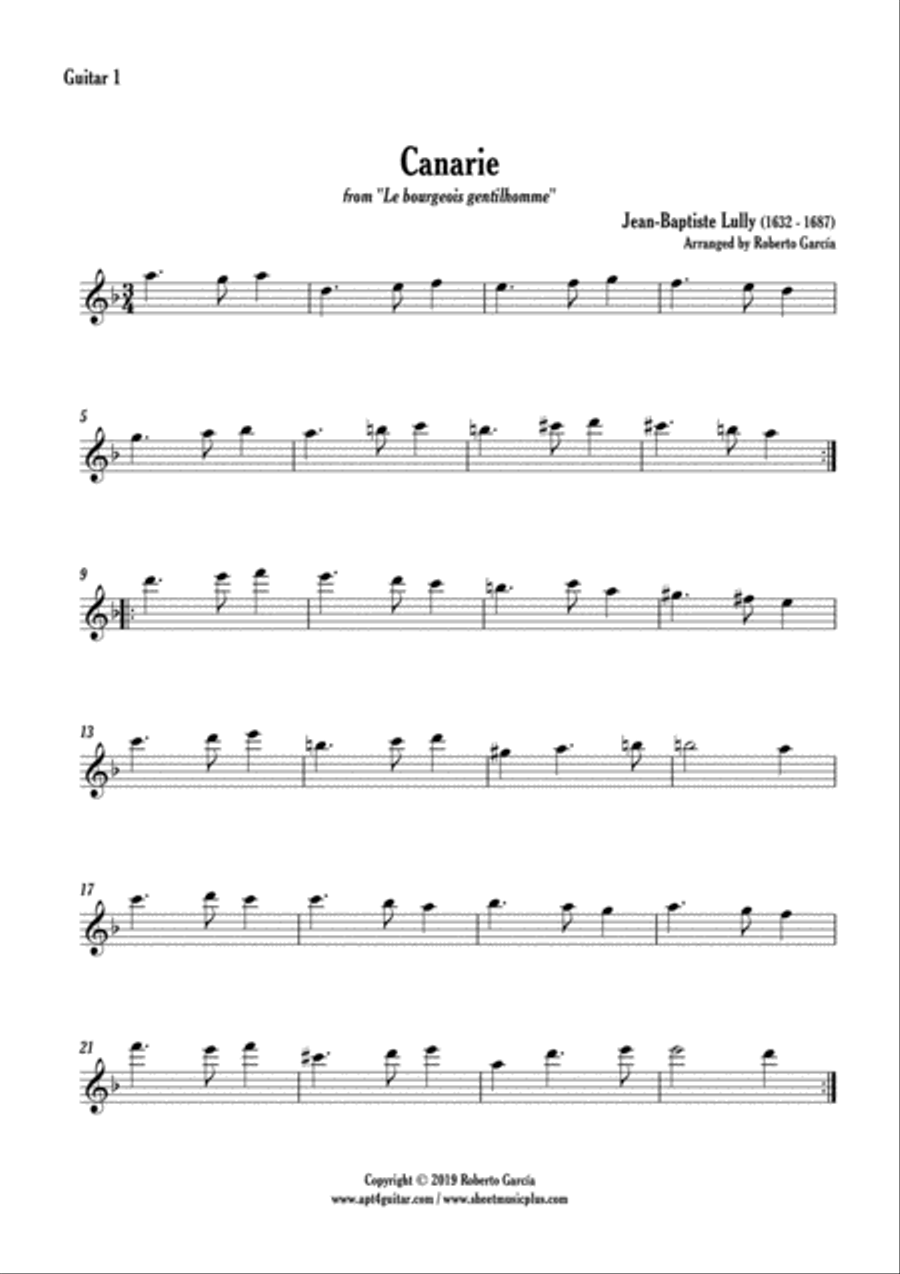Canarie Guitar Ensemble scores gallery preview page 4