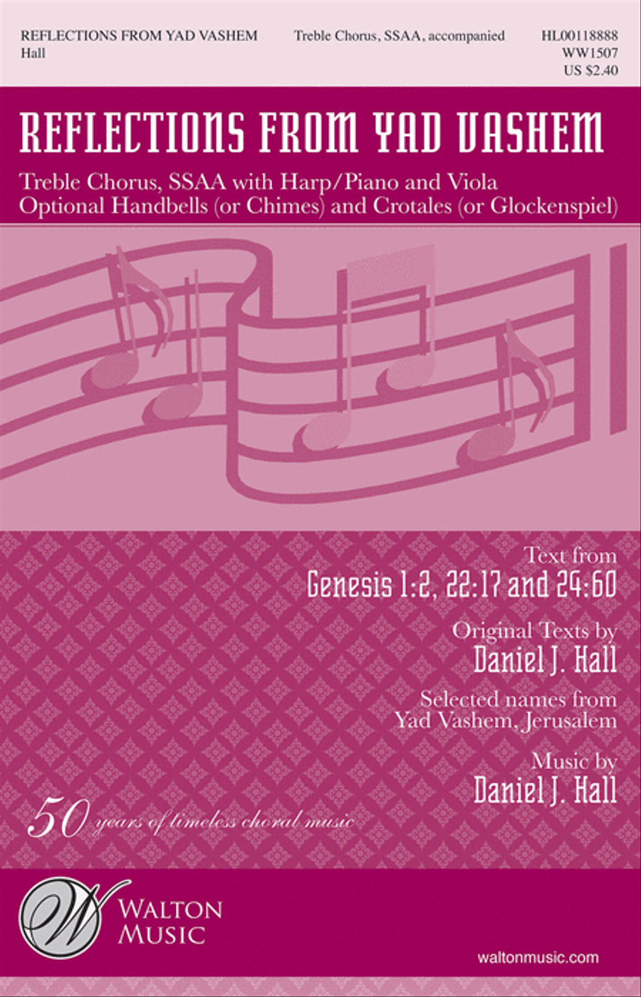 Reflections from Yad Vashem (Vocal Score) SSAA scores gallery preview page 1