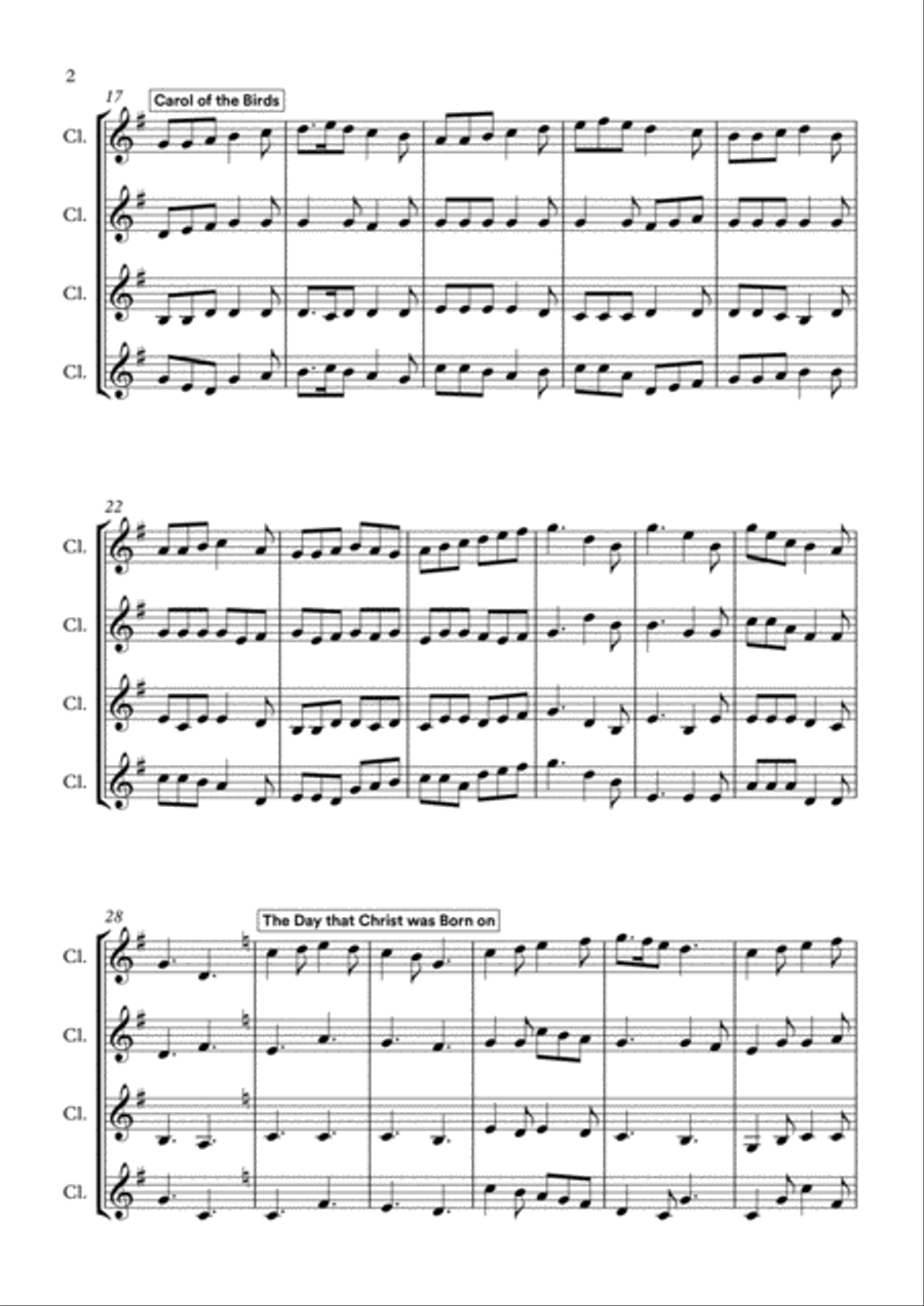 An Australian Christmas Woodwind Quartet scores gallery preview page 2