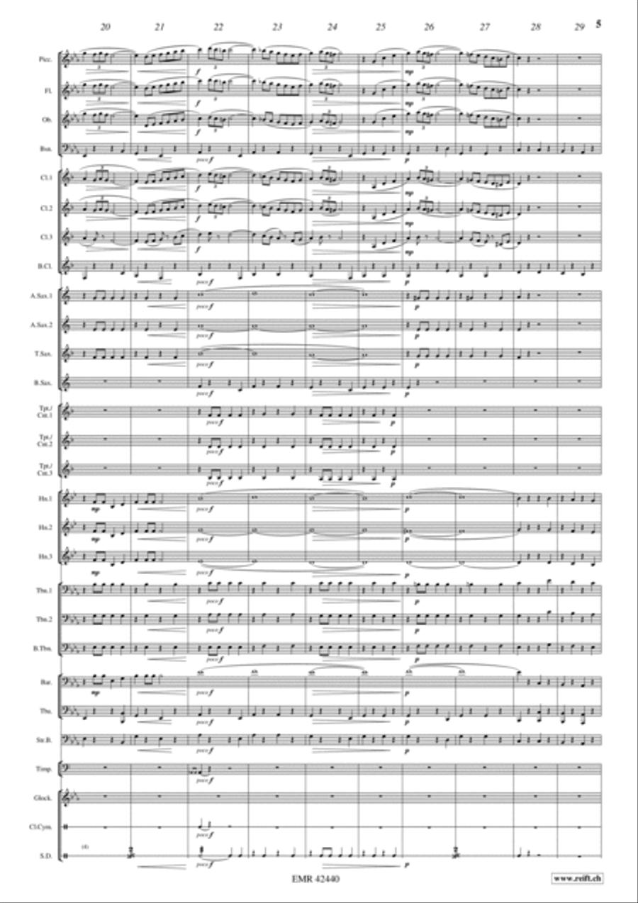 Gallito Gallito Concert Band scores gallery preview page 5
