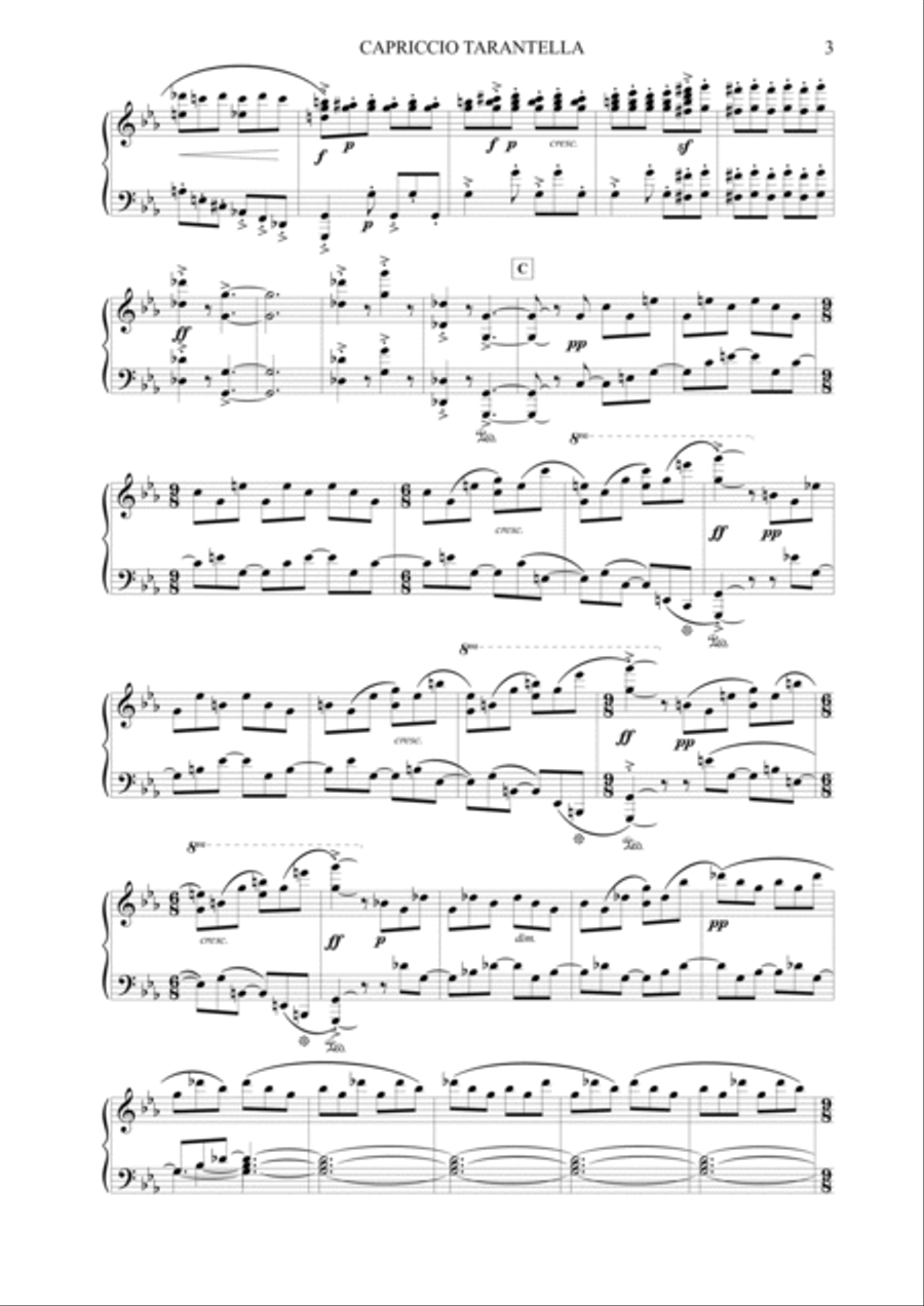 Salvatore Passantino: CAPRICCIO TARANTELLA (ES-21-058) Piano Solo scores gallery preview page 5