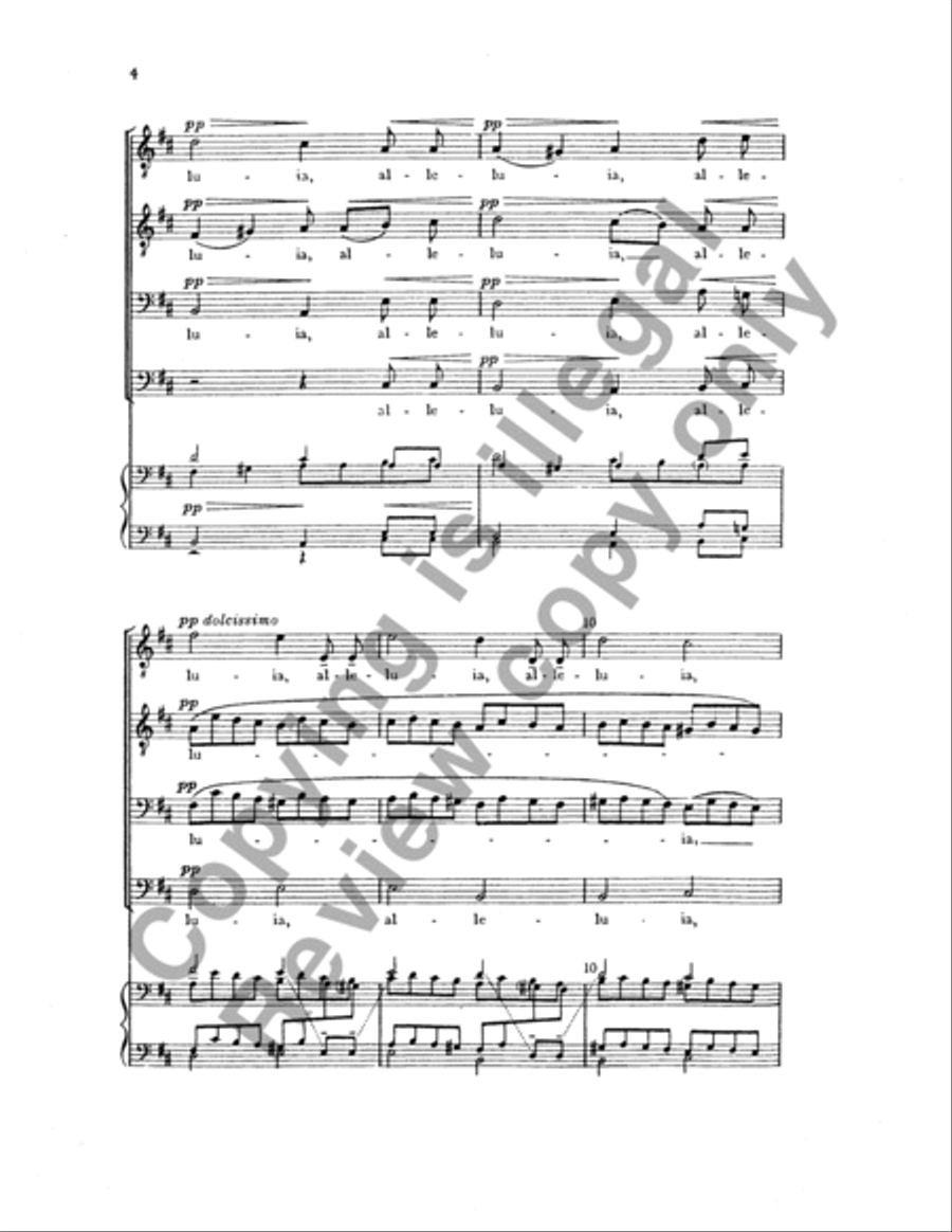 Alleluia TTBB scores gallery preview page 17